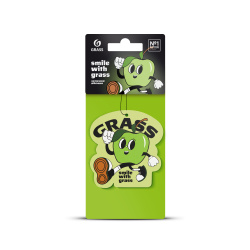 Ароматизатор воздуха картонный GRASS "Смайл" (яблоко)