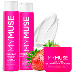 Подарочный набор Укрепляющий SOS шампунь 400 мл + бальзам 400 мл + Маска для волос 300 мл