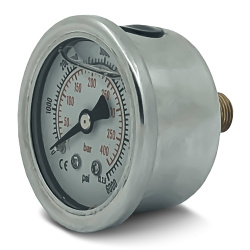 Манометр 400 бар, резьба 1/8", подключение сзади, d40мм