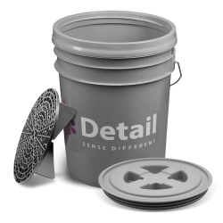 Ведро Detail серое с крышкой и фильтром