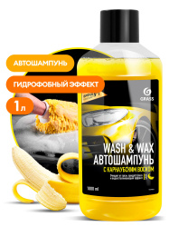 Автошампунь с карнаубским воском Wash & Wax (флакон 1л)