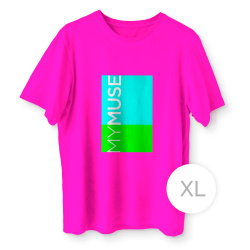 Футболка фуксия MyMuse размер XL
