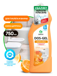 Универсальный чистящий гель "DOS GEL" Сила цитрусов (флакон 750 мл)