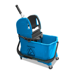 Ведро с отжимом, 24 л, на колесах, отжим IT-0491, вертикальный, пластик синий