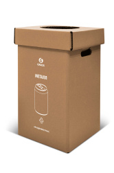 Урна квадратная, 29*29*50 (крафтовая, металл)