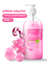 Крем-мыло жидкое увлажняющее "Milana fruit bubbles" (флакон 1000 мл)