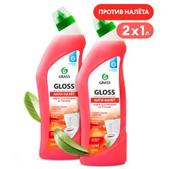 Чистящий гель для ванны и туалета "Gloss coral" (спайка 2шт) 