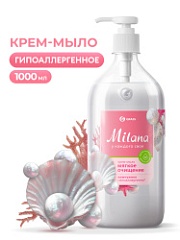 Крем-мыло жидкое увлажняющее "Milana жемчужное" (флакон 1000 мл)